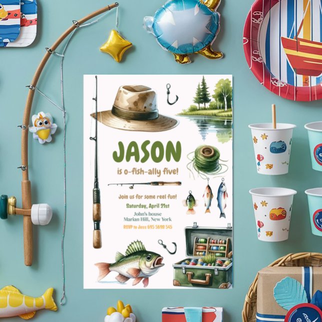 O-Fish-Ally Kindergeburtstag Party Einladung (Von Creator hochgeladen)