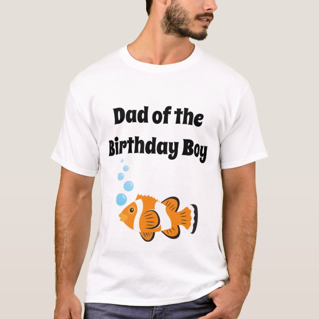 O-Fish-ally One Birthday Party Vater T - Shirt (Vorderseite)