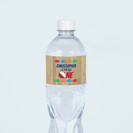 O-Fish-Ally One Fishing 1. Geburtstag Wasserflaschenetikett