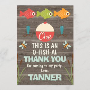 O-fish-ally One Fishing - Dankeschön Karte