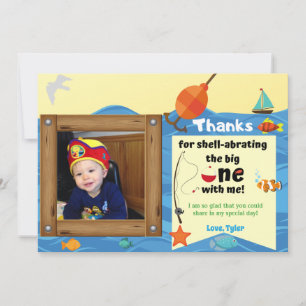 O-Fish-ally One Foto Dankeschön Card Dankeskarte