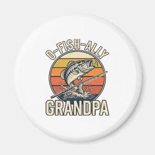 O-Fish-Ally Opa-Angeln Vintage-Shirt-Design_1 Magnet