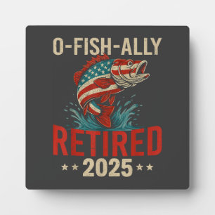 O-Fish-Ally Remüde 2025 Fischer-Ruhestand Fotoplatte