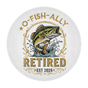 O Fish Ally Seit 2026 Im Ruhestand Fischerei-Rentn Schneidebrett