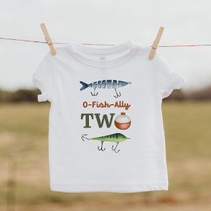 O-Fish-Ally Zwei Geburtstags-Shirt Baby T-shirt