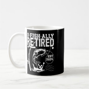 O-fish-ell Rentner seit Rentner-Angler-Geschenk  Kaffeetasse