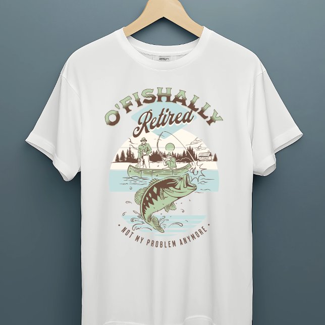 O-Fishally Remüde Funny Fishing ReReifen T-Shirt (Von Creator hochgeladen)
