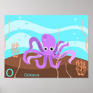 O für Octopus Poster