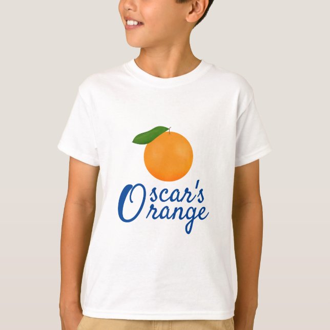 O für Orange und Initial O T-Shirt (Vorderseite)
