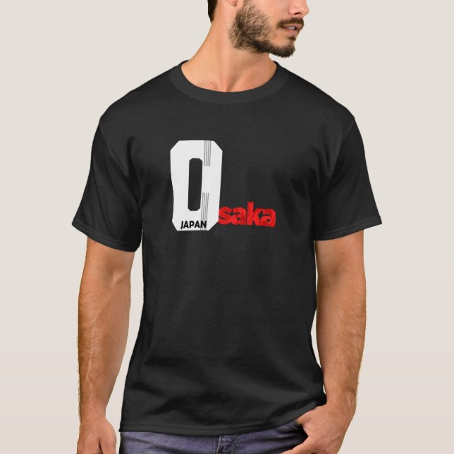 O für Osaka Street Food Hauptstadt Japan T-Shirt (Vorderseite)