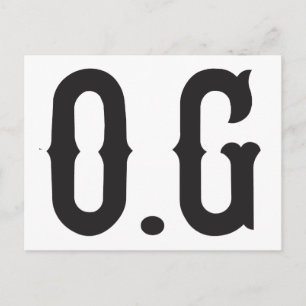 O.G. Original Gangster Postkarte
