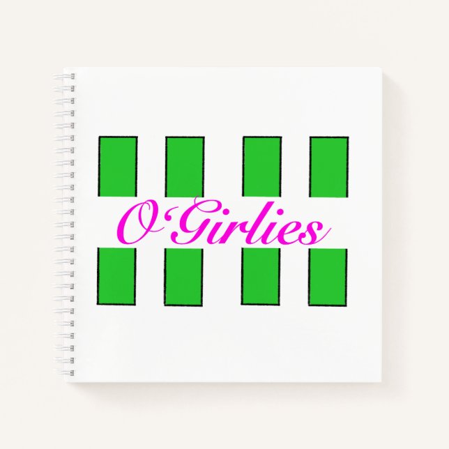 O’Girlies Spiral Notebook Notizbuch (Vorderseite)