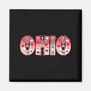 O-h-i-o Lustige Skelette Ohio Im Mittleren Westen  Magnet