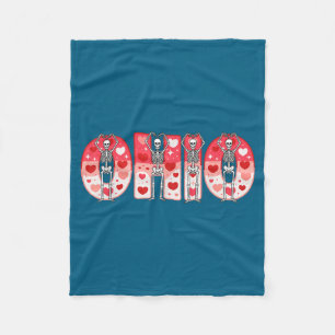 O-h-i-o Lustige Skelette Ohio In Midwestern Valent Fleecedecke