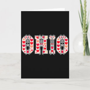 O-h-i-o Lustige Skelette Ohio In Midwestern Valent Karte