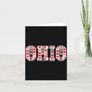 O-h-i-o Lustige Skelette Ohio In Midwestern Valent Karte