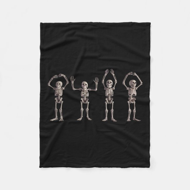 O-h-i-o Staat Skeleton Lover Ohio Halloween Men Wo Fleecedecke (Vorderseite)