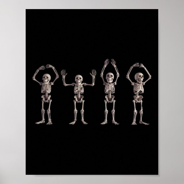 O-h-i-o Staat Skeleton Lover Ohio Halloween Men Wo Poster (Vorne)