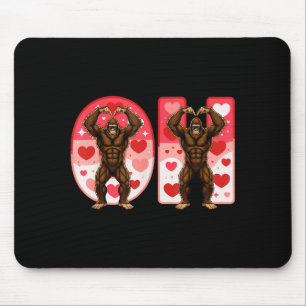 O-h-Paare lustig Bigfoot im Mittleren Westen V Mousepad
