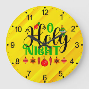 O Heilige Nacht Große Wanduhr