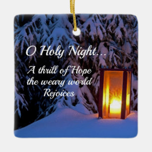 "O Heilige Nacht" Lioved Christmas Carol Keramikornament