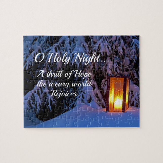 "O Heilige Nacht" Lioved Christmas Carol Puzzle (Horizontal)