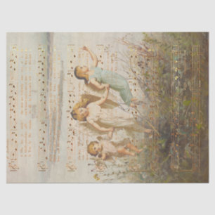 O Heilige Nacht mit Engeln Seidenpapier