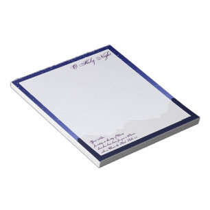 O Heilige Nacht Note Pad Notizblock