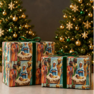 O Heilige Nacht Weihnachten Geschenkpapier