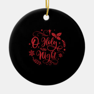 O Heilige Nacht Weihnachtsfeiertag Keramik Ornament