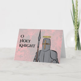 O Heiliger Ritter Feiertagskarte
