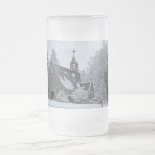 O Heiliger Winter Mattglas Bierglas