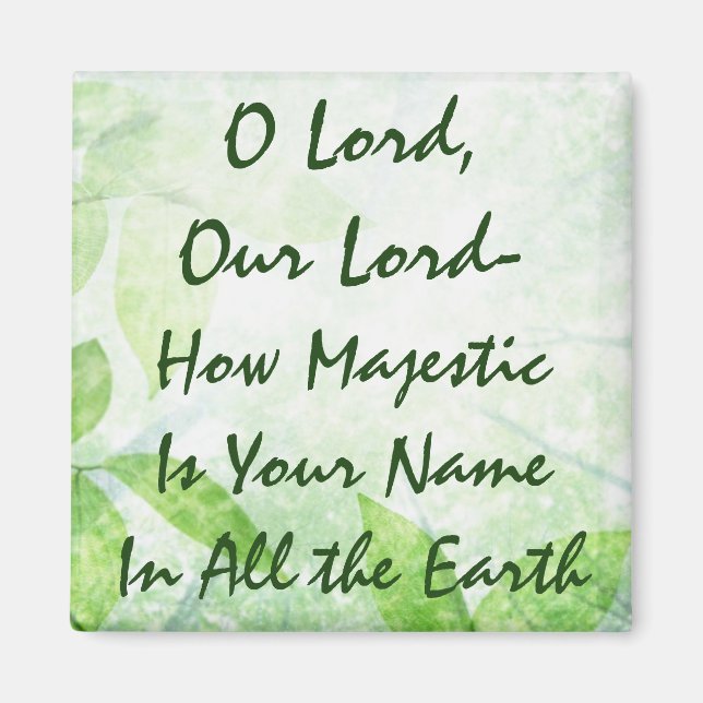 O Herr, wie Majestic ist dein Name Magnet (Vorne)