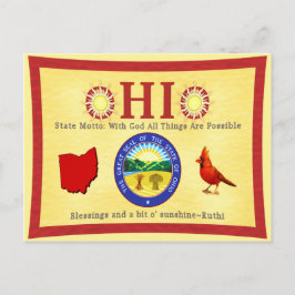 O-HI-O Ruthi aka abitosunshine Postkarte