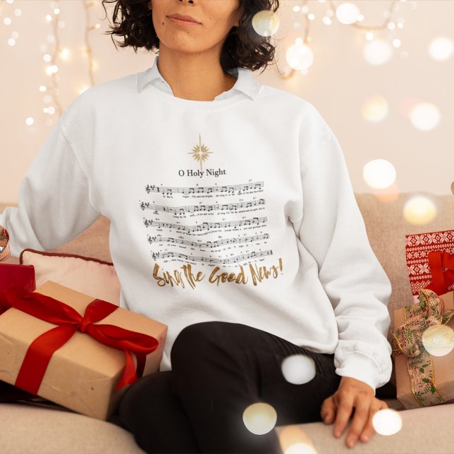 O HOLY NIGHT Christliche Frauenhymne Sweatshirt (Von Creator hochgeladen)
