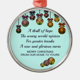 O HOLY NIGHT | Festliche Bausteine | Weihnachten Ornament Aus Metall