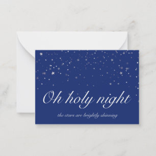 O Holy Night Flat Card Mitteilungskarte