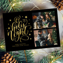 "O Holy Night" Modern Lettering Foto