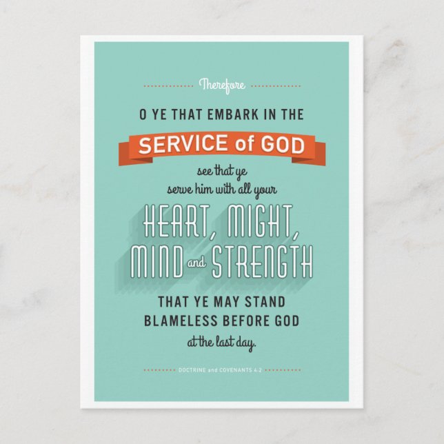 O ihr, die bellen. LDS-Postkarte Postkarte (Vorderseite)