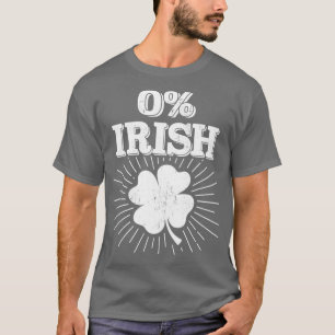 O Irisch mit Kleeblatt für lustige St Patricks Day T-Shirt