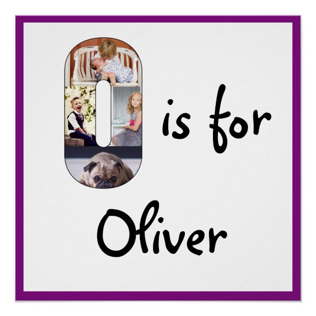 O ist für Name Poster (Vorderseite)