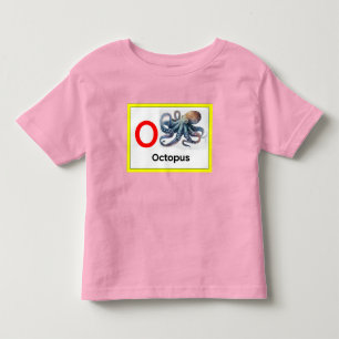 O ist für Octopus Kleinkind T-shirt
