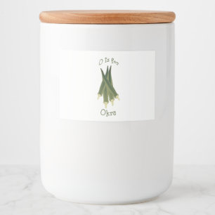 O ist für Okra Lebensmitteletikett
