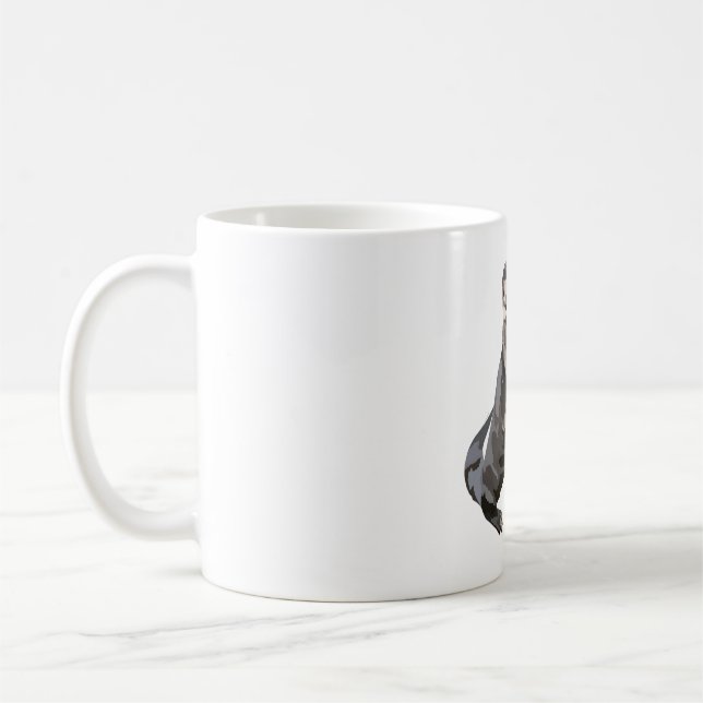 O ist für Otter Kaffeetasse (Links)