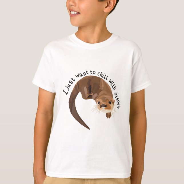 O ist für Otter T-Shirt (Vorderseite)