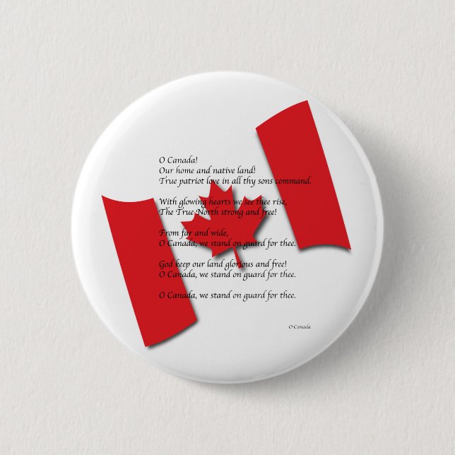 O Kanada Button (Vorderseite)