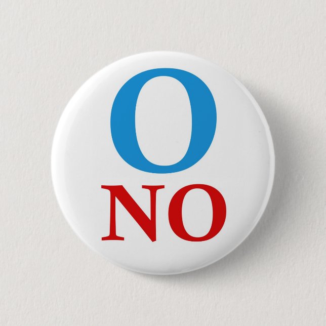 O keine Obama-T-Shirts Button (Vorderseite)