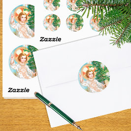 O komm, o komm, Emmanuel (Detail) Advent Runder Aufkleber