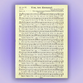 "O komm, o komm, Emmanuel, Magnetkarte