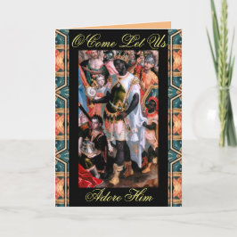 O Komm und Lass uns Adore Ihm Weihnachtskarte Feiertagskarte